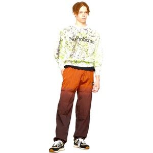 ARIES OFF White ARISE 'NO PROBLEMO' TIE DYE SWEATHIRT Sz Small